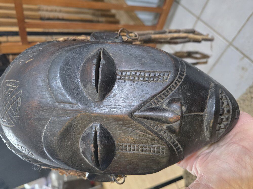 Hand-Carved African Chokwe "Mwana Pwo" Style Mask