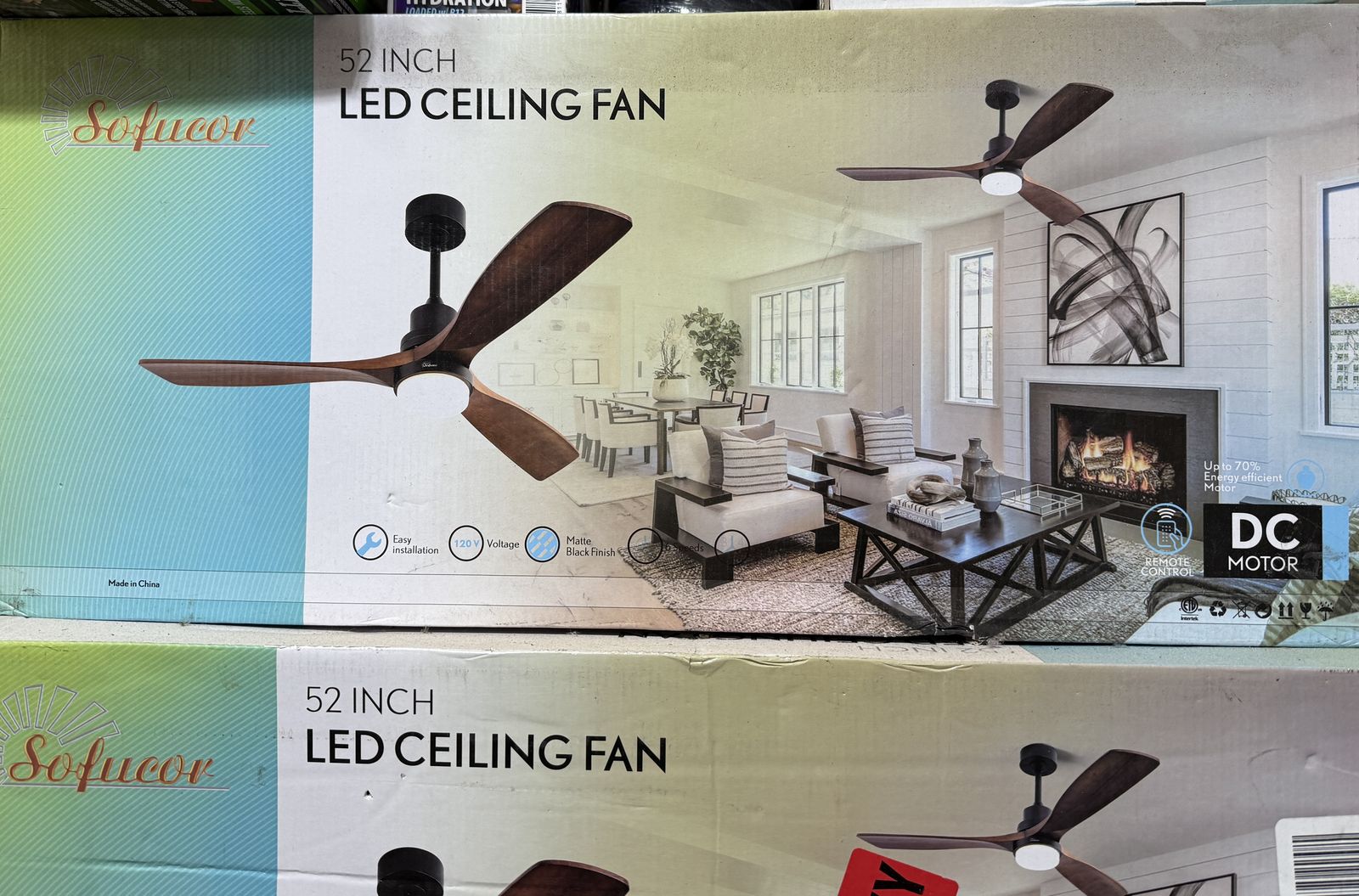 Sofucor 52 Inch Ceiling Fan