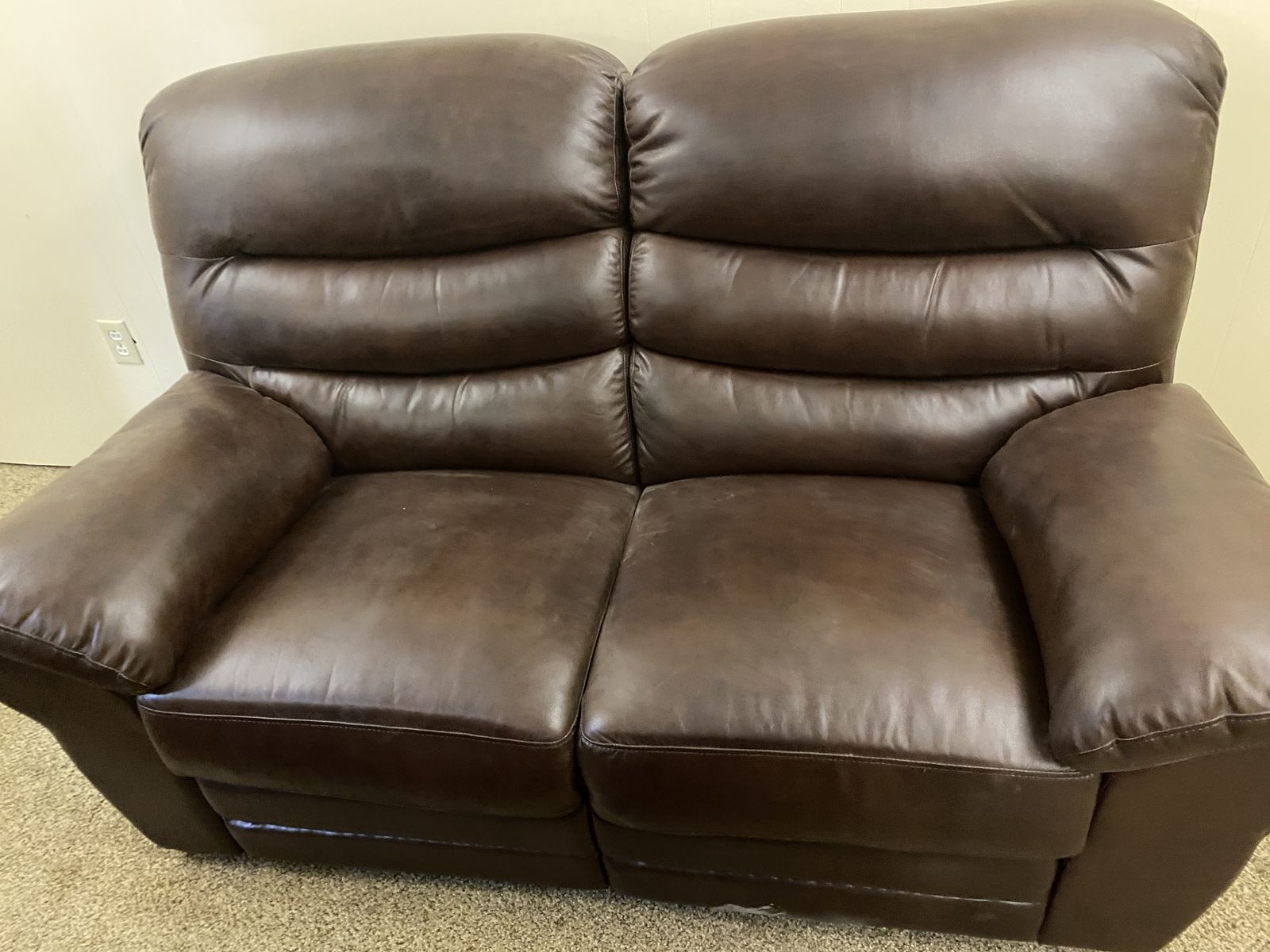 Reclining Leather Love Seat