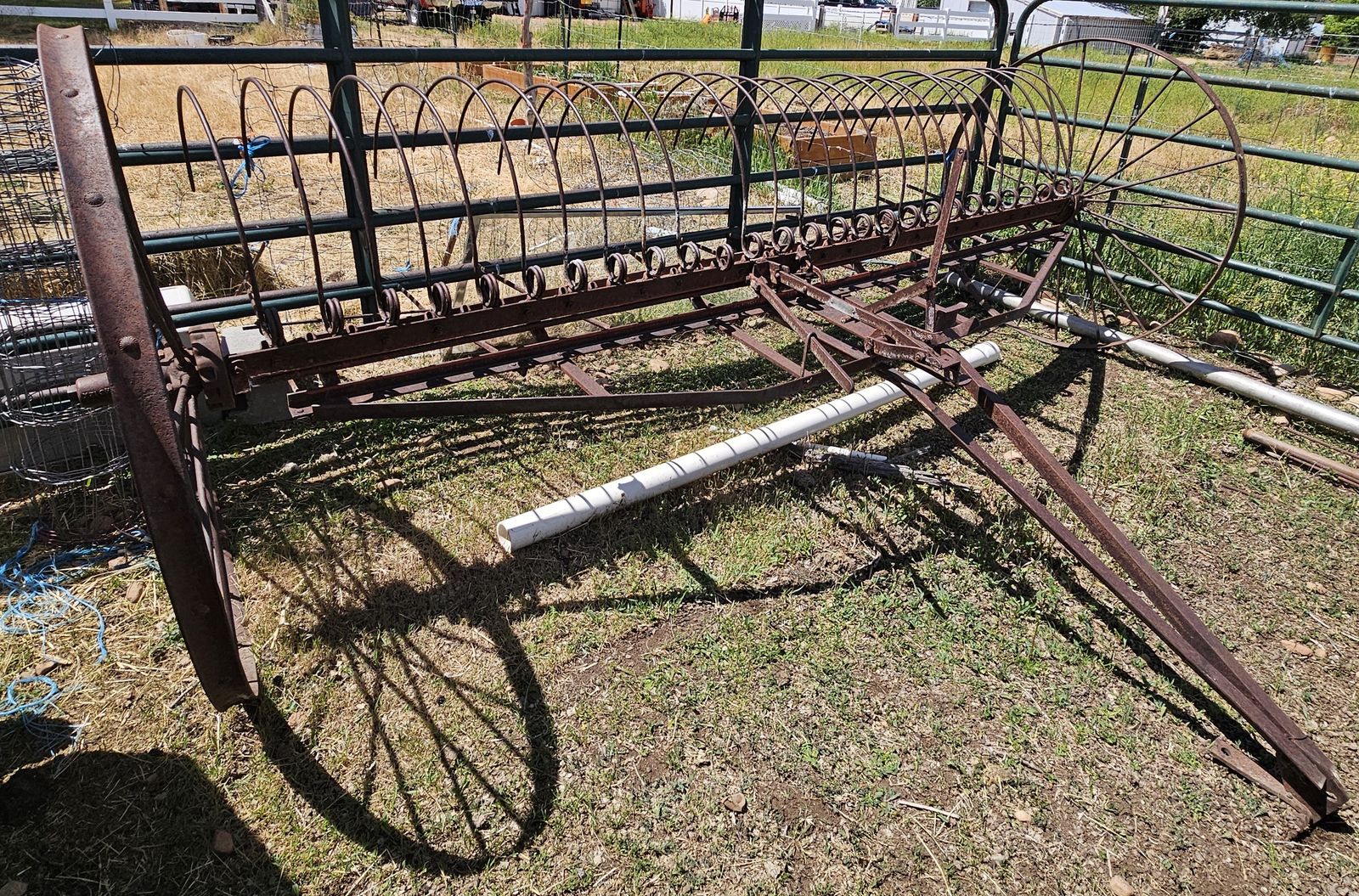 old hay rake