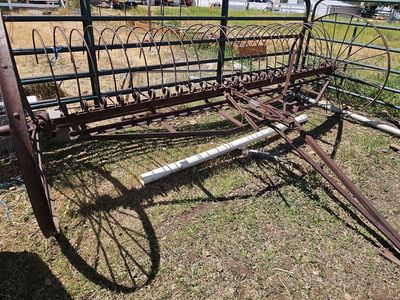 old hay rake