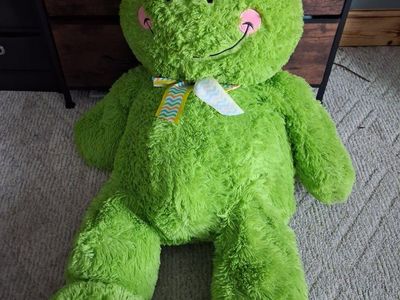 Giant stuffed frog