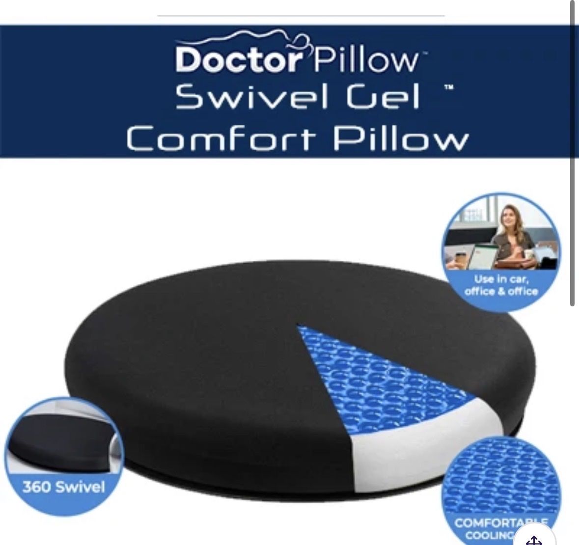 Swivel Gel Comfort Pillow