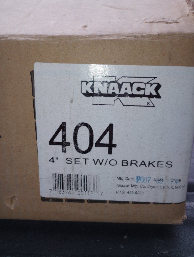 Knaack 404 4" Caster Set (No Brakes) - Heavy-Duty Wheels for Jobsite Boxes/Tool Chests