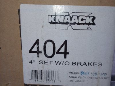 Knaack 404 4" Caster Set (No Brakes) - Heavy-Duty Wheels for Jobsite Boxes/Tool Chests