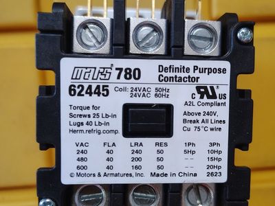 Mars 780 Definite Purpose Contactor part number 62445