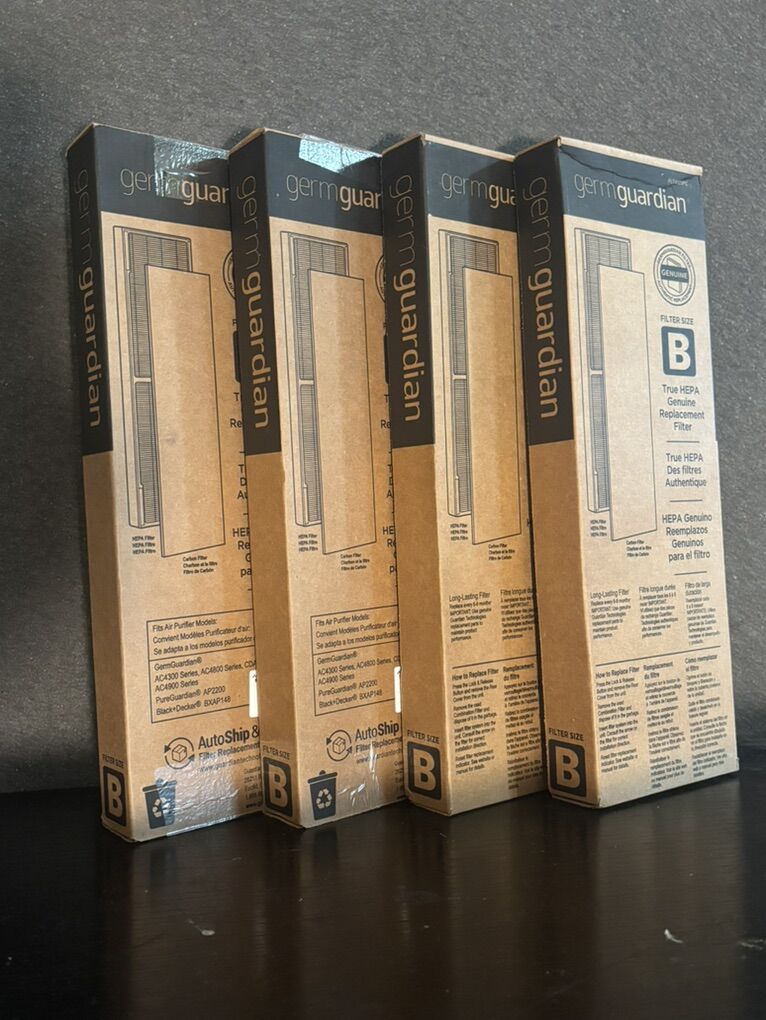 4 Pack Replacement Filters Size B