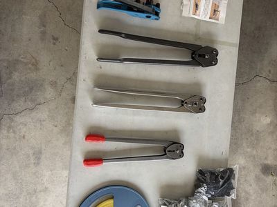 Industrial Strapping Tools with Tensioners, Sealers, and Strapping Supplies