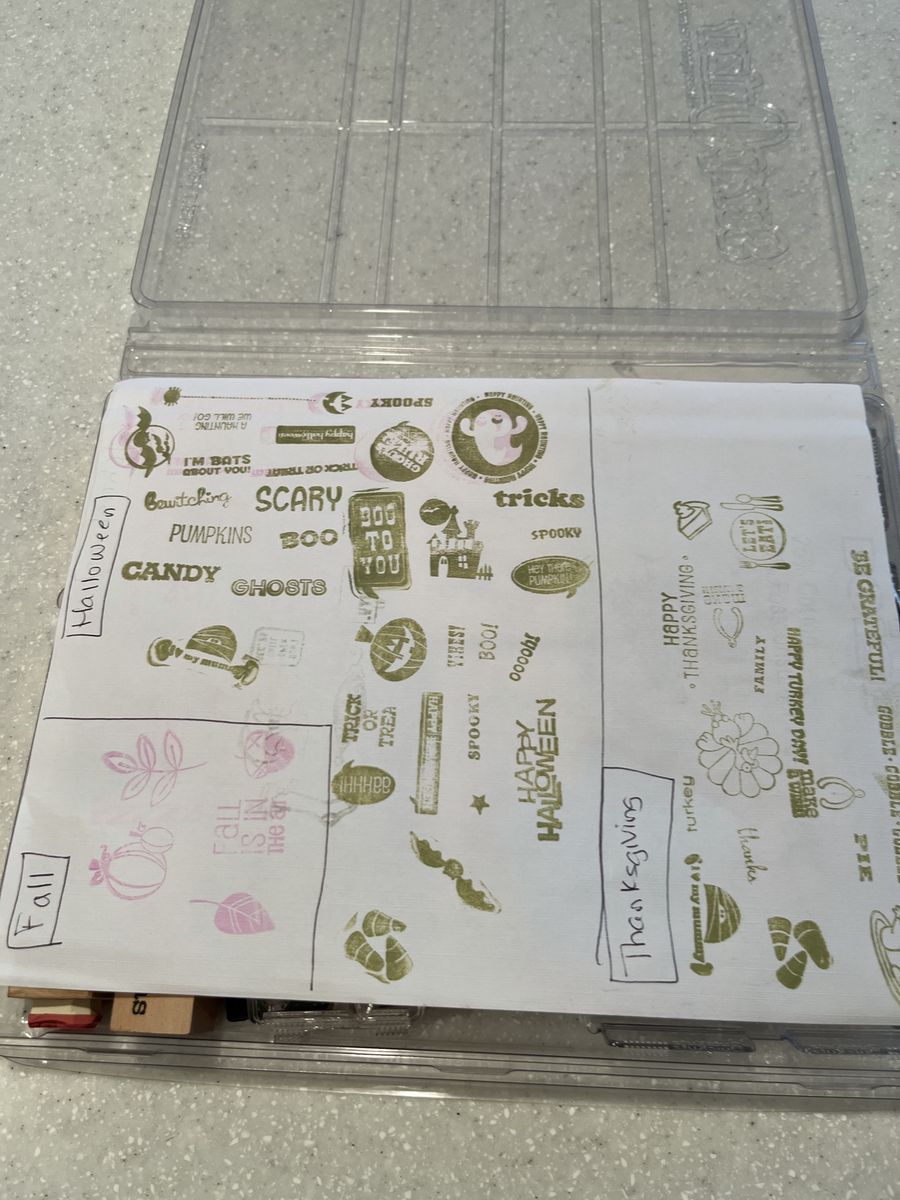 Craft Stamp Lot Stampin Up Close To My Heart Rubber Wood Mount Acrylic Clear