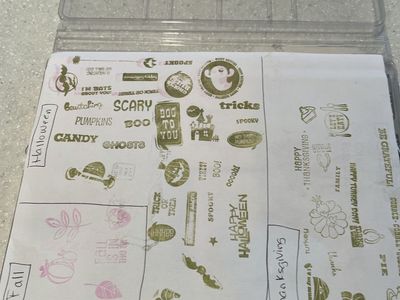 Craft Stamp Lot Stampin Up Close To My Heart Rubber Wood Mount Acrylic Clear