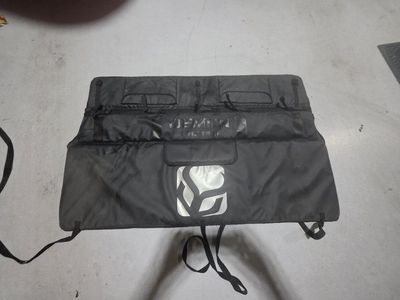 Truck tailgate bike pad caddy fits 5 bikes