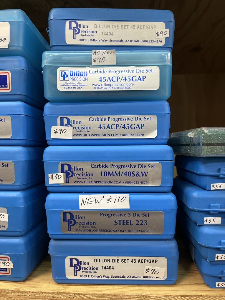 10% Off Marked Prices. dies, Dillon, Powder...