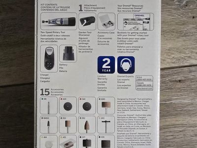 Dremel 7700 Cordless 7.2V Two-Speed Rotary Tool Kit with 15 Accessories