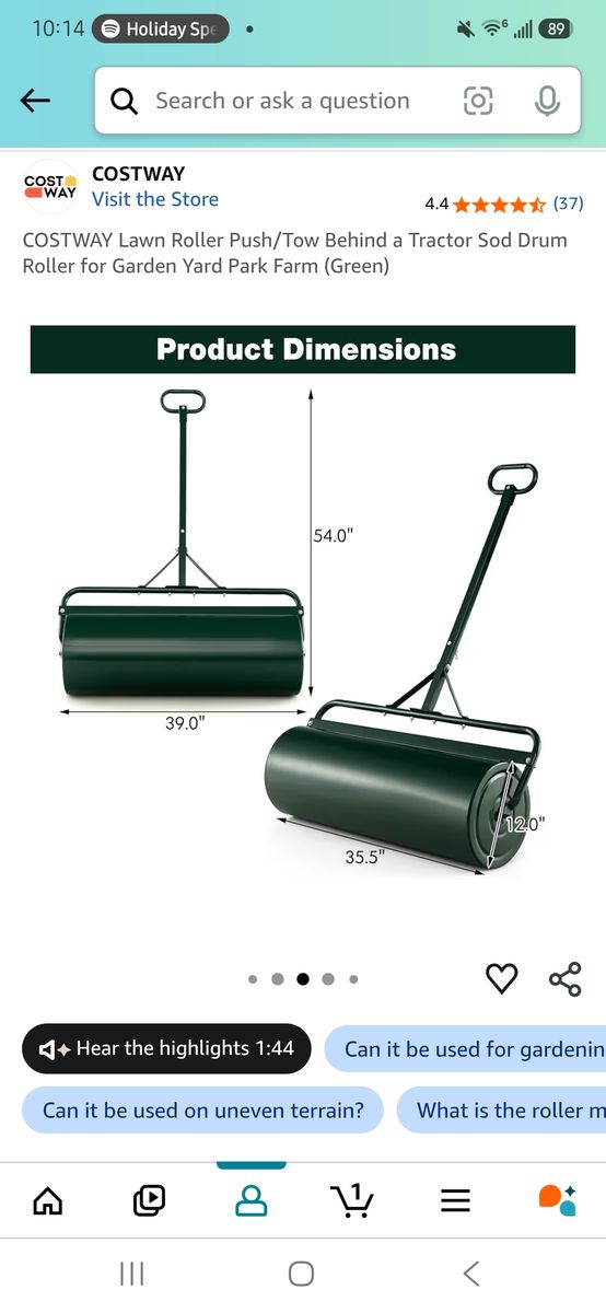 Lawn Roller- never used