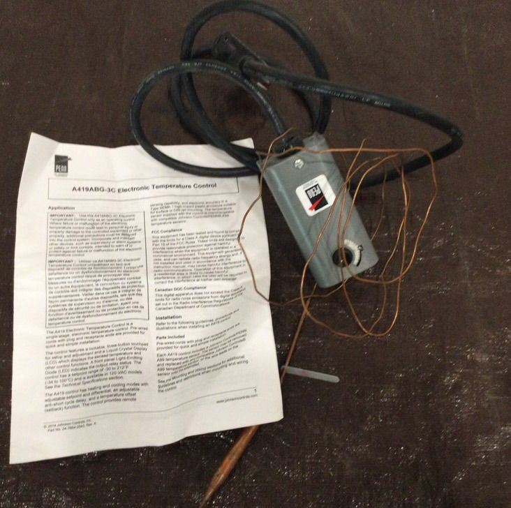 Electronic temperature control