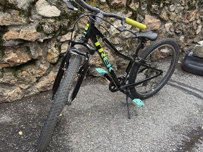 Trek Mountain Bike Black with Yellow Grips