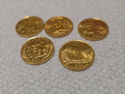2006 gold plated state quarters uncirclated