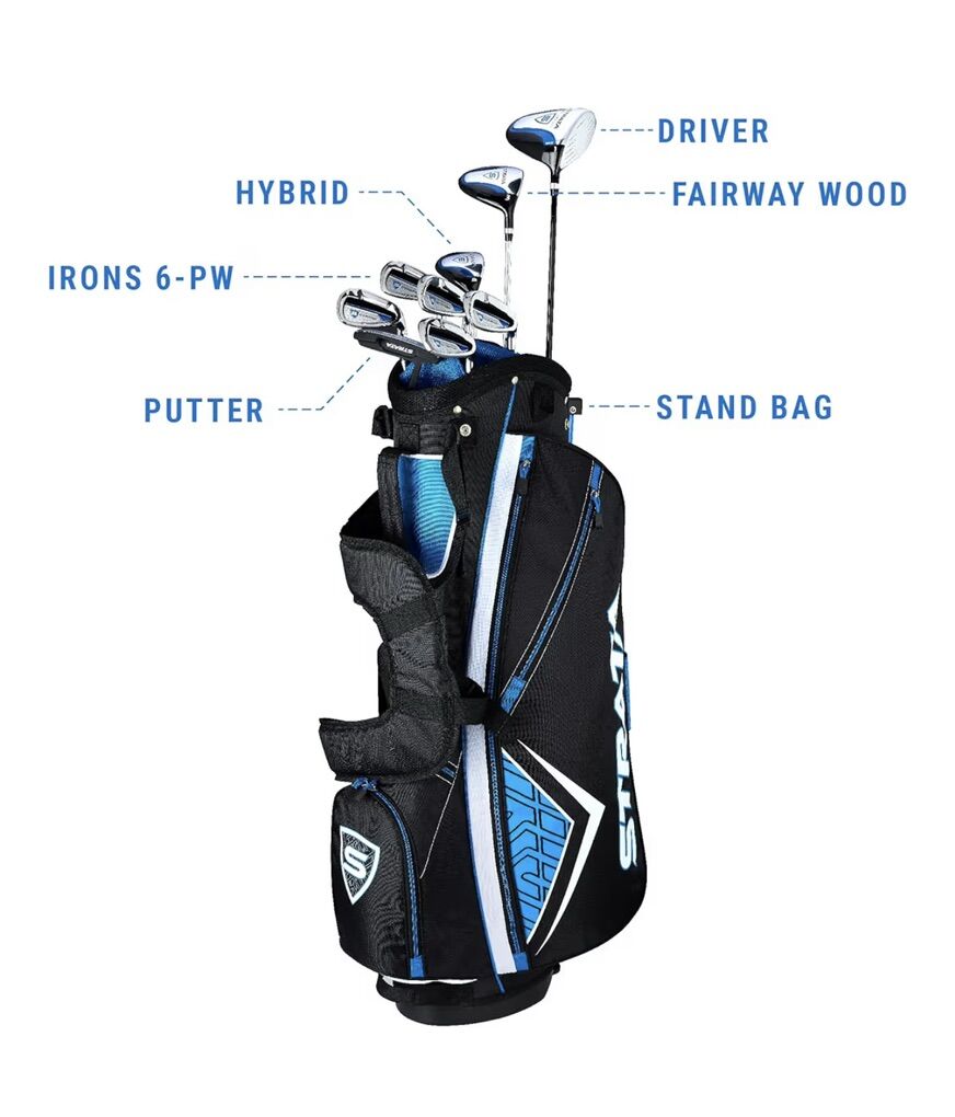 Callaway Strata 12 PC Mens Golf Bag & Clubs