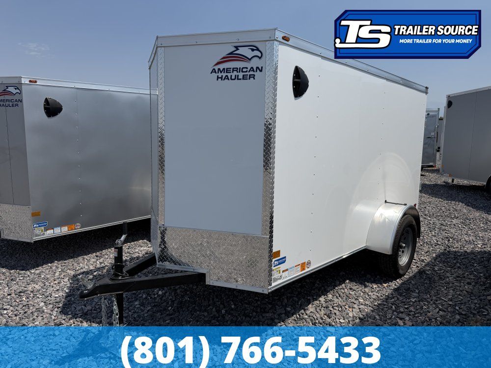5x10 American Hauler Arrow Enclosed Cargo Trailer - 5'6" Interior - 3.5K GVWR - Ramp Door