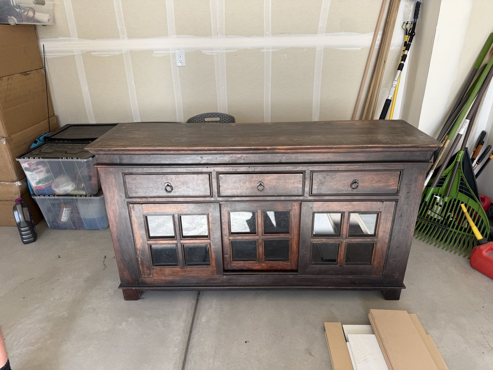 Pottery Barn entertainment center or hutch