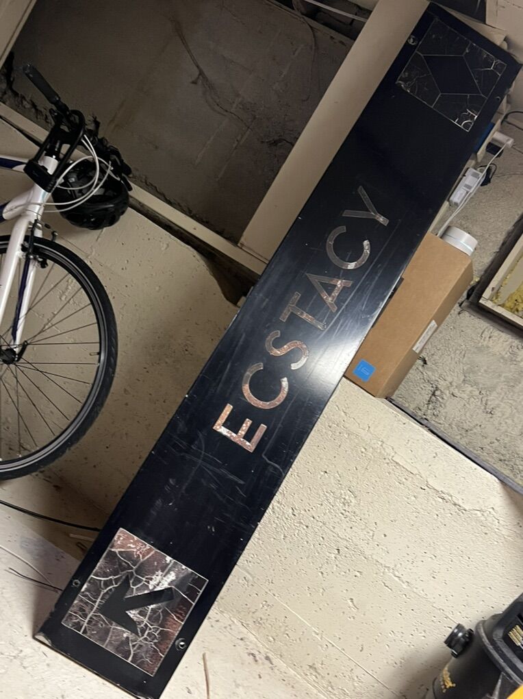 Original PCMR Ski Sign ECSTASY