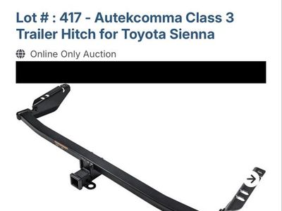 Autekcomma Class 3 Trailer Hitch for 2011-2020 Toyota Sienna, 2-inch Receiver, 3500 lbs GTW