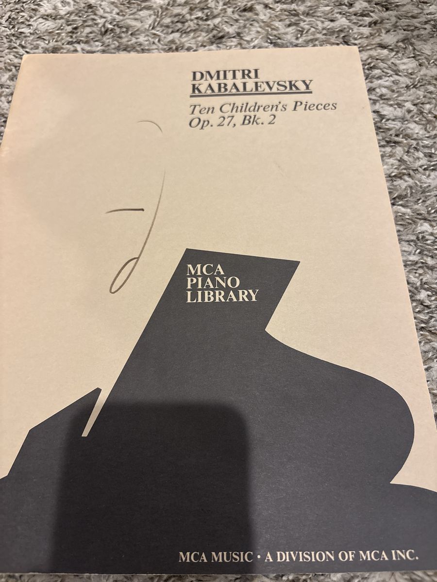 Dmitri Kabalevsky Ten Children's Pieces Op. 27 Bk. 2 MCA Piano Library