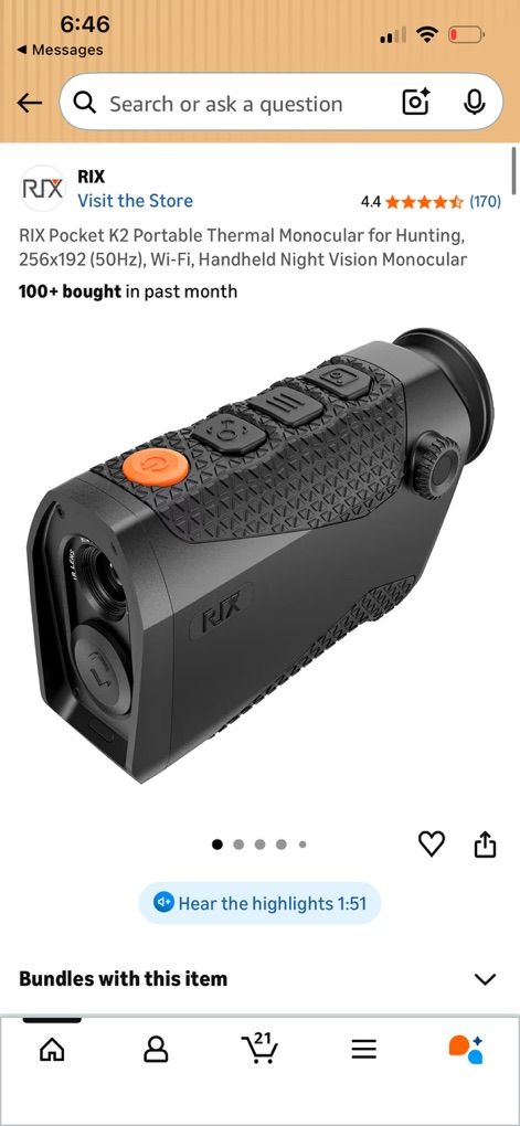 RIX Thermal Monocular