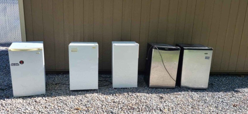 large shop style mini fridge