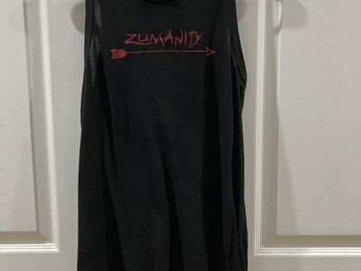 Womans Black Zoomanity Tank Top Size XL