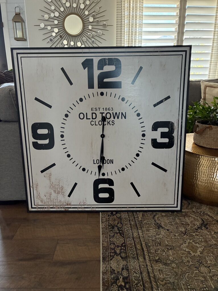 Large Square Clock