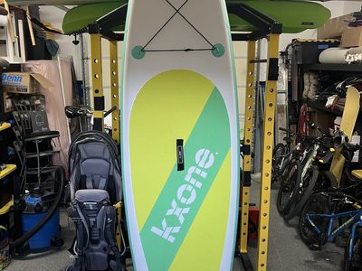 KXone Paddle Board Mint Green Yellow Inflatable SUP