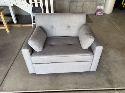 Oversized chair / small loveseat / convertible bed