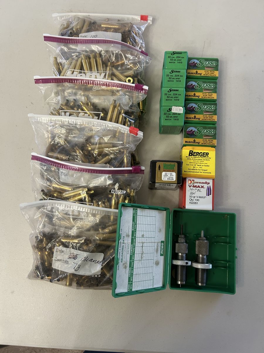 22-250 Reloading Supplies