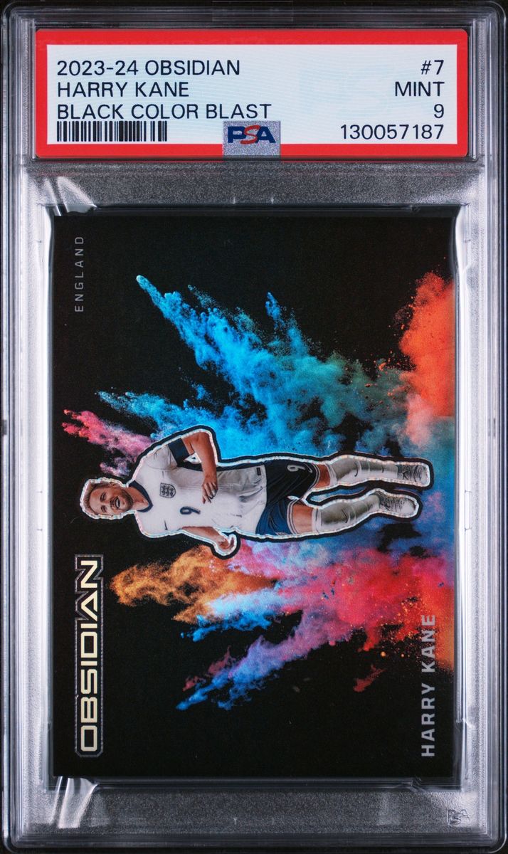 2023 Harry Kane Obsidian Black Color Blast PSA 9