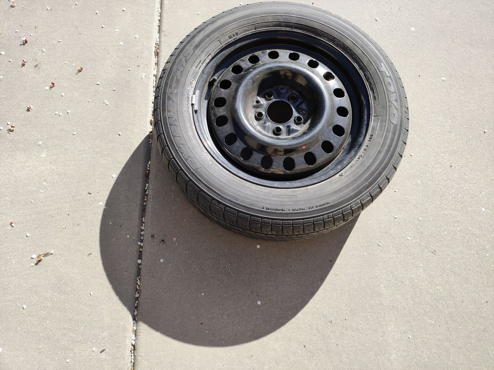 Spare Tire - Steel 17 inch 5-bolt Rim for Toyota P225/60