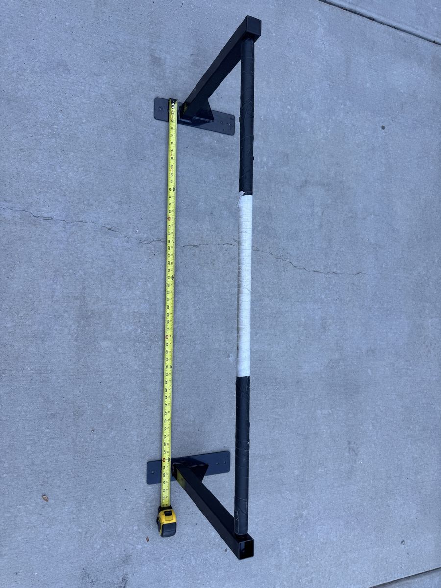 Black Wall-Mounted Pull-Up Bar Exercise Fitness Equipment