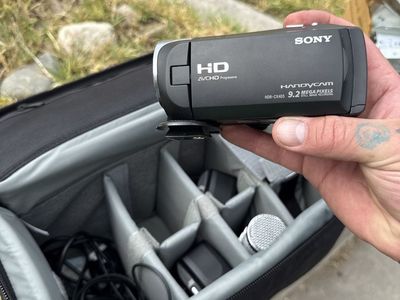 3 Sony HDR-CX405 HD Handycam 9.2MP Camcorder with Bag & Accessories