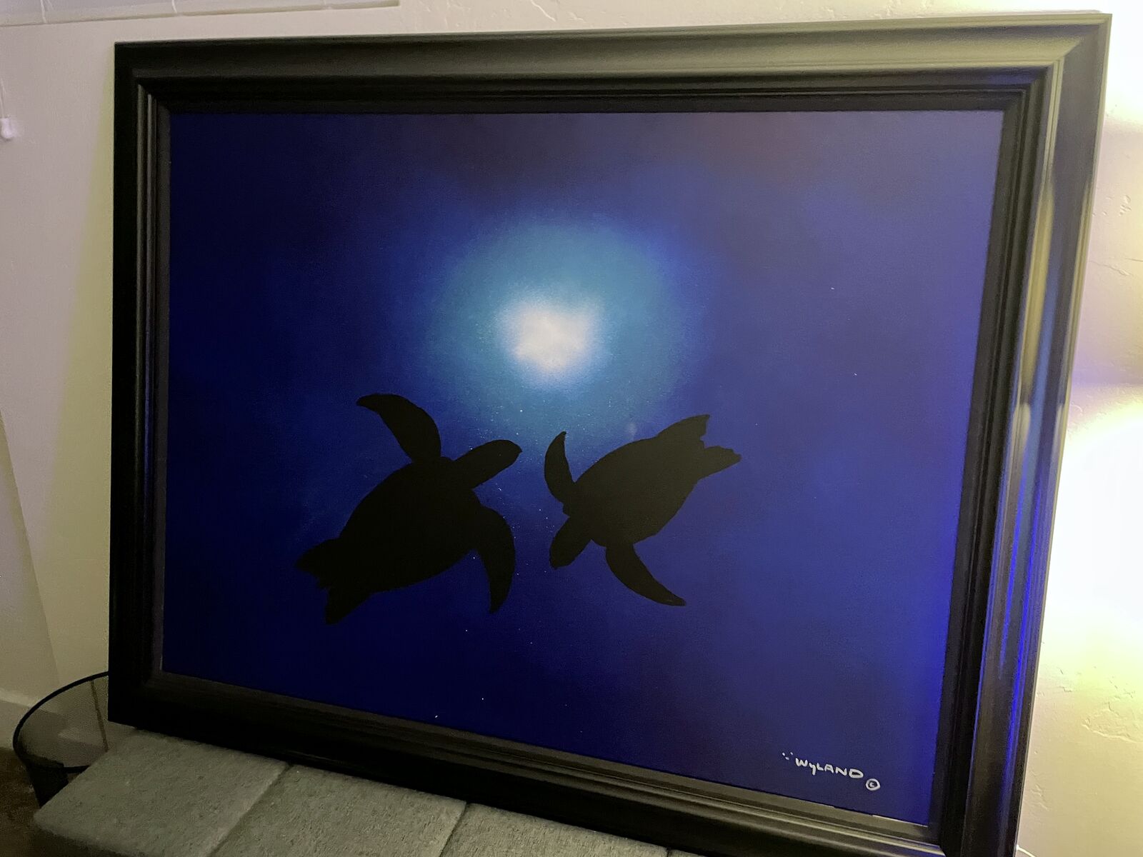 Rare Wyland Original Oil: "Swimmers" – Large Scale w/ Official Valuation