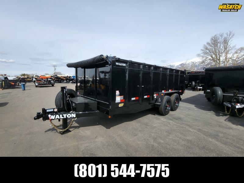 2026 Walton 7X14 DHV 14K with Hydraulic Jack Dump Trailer