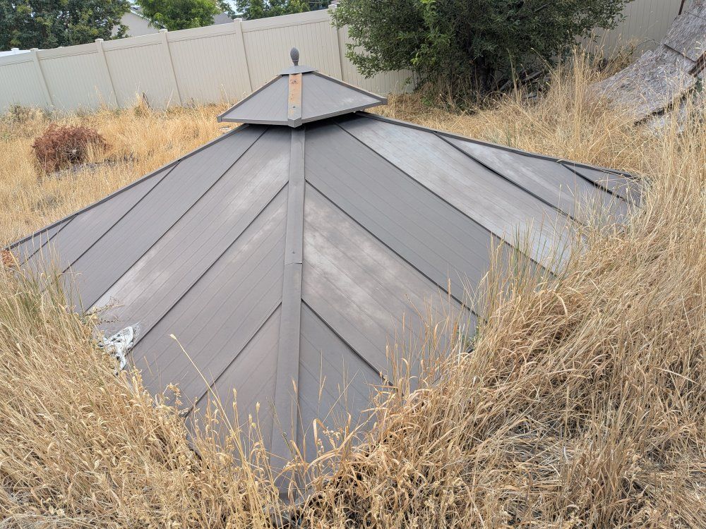 Used Gazebo Metal Roof Top Replacement - 15' x 15' Square Gazebo Canopy