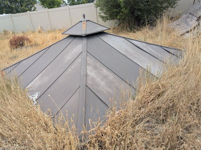 Used Gazebo Metal Roof Top Replacement - 15' x 15' Square Gazebo Canopy