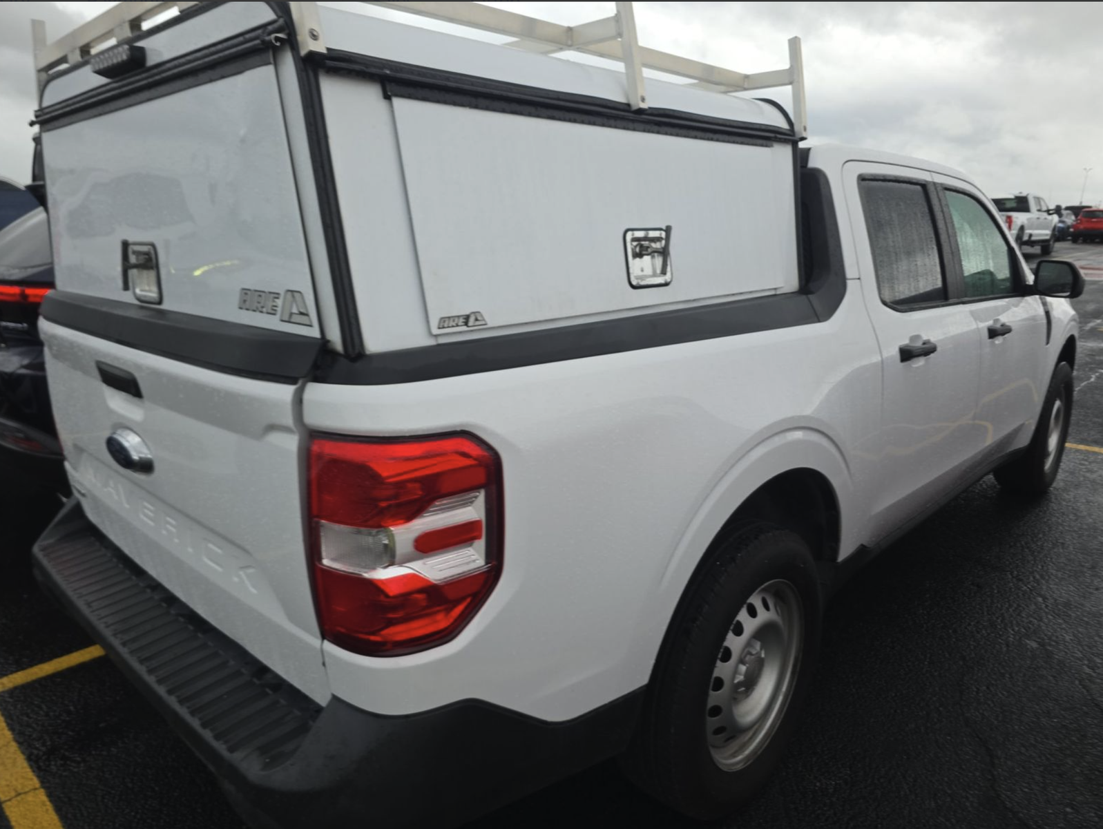 White A.R.E. Commercial Truck Shell Topper for Ford Maverick