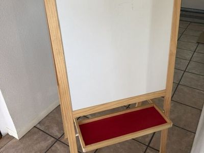 Children's White Board and Chalk Board combo