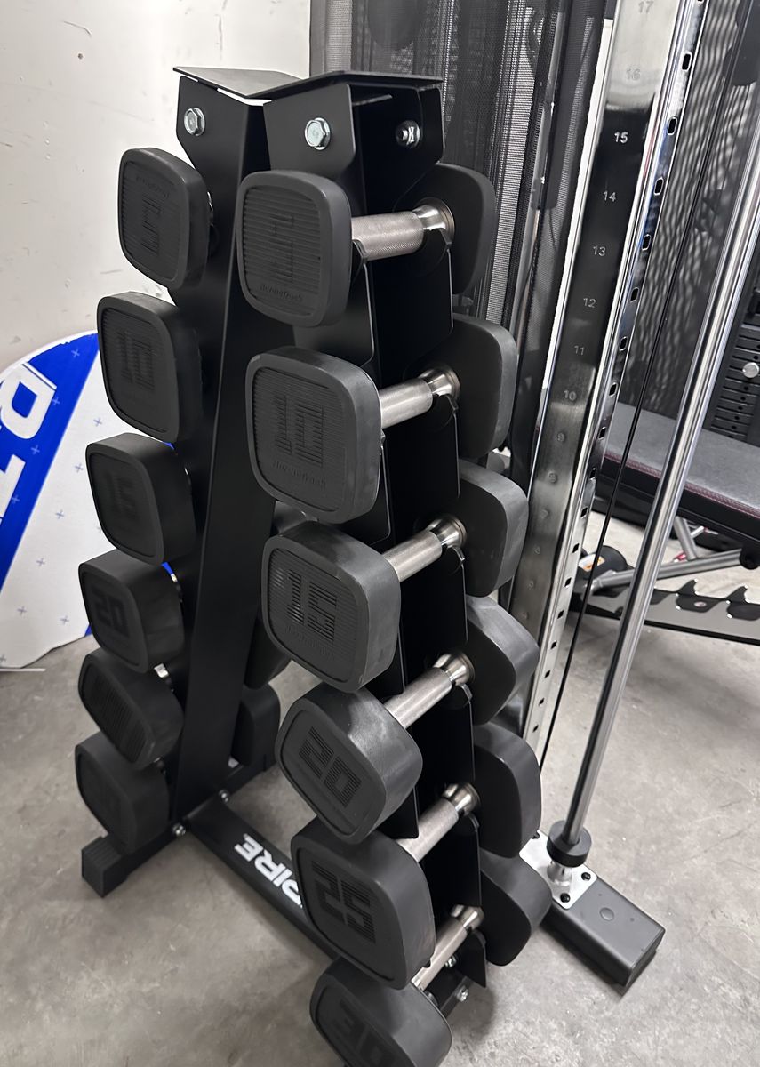 Urethane Dumbbell Set & Rack
