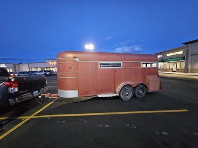 Vintage Horse Bumper Pull Trailer Dual Axle