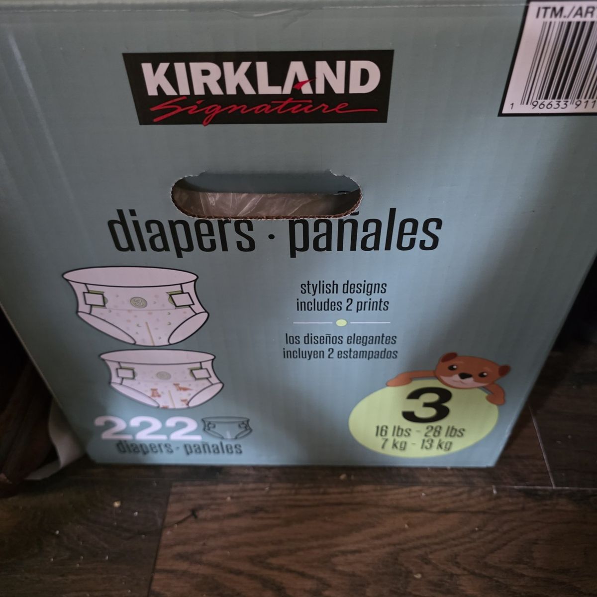 Kirkland size 3 diapers