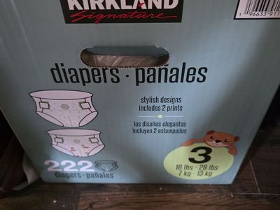 Kirkland size 3 diapers