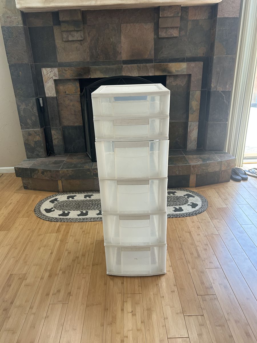 6 Drawer plastic storage container