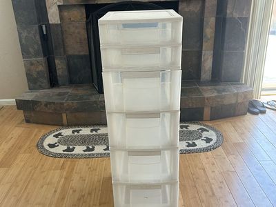 6 Drawer plastic storage container